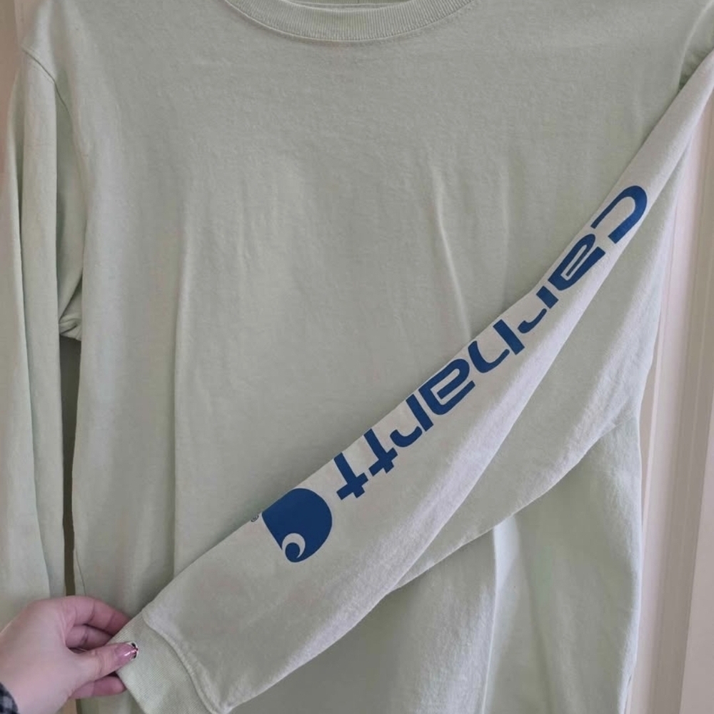 Carhartt Women's Mint Green Long Sleeve Tee